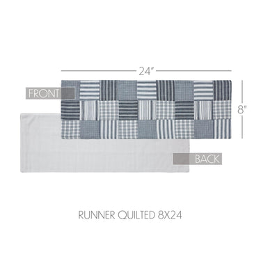 Sawyer Mill Blue Runner Quilted 8x24 - The Fox Decor